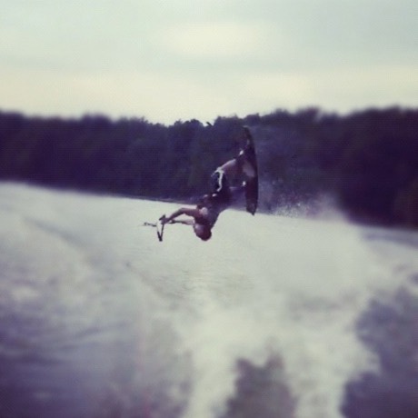 Myles Stevenson wakeboarding